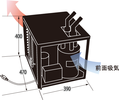 ZRC-400B外形寸法図