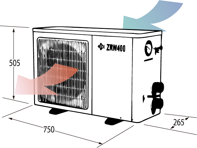 ZRW-400外形寸法図